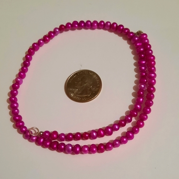 Purple Culture Freshwater Pearl Necklace - Picture 4 of 5